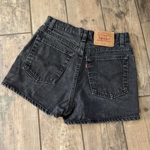 Levi's | Black High Waist Vintage Shorts